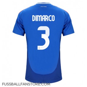 Italien Federico Dimarco #3 Replik Heimtrikot EM 2024 Kurzarm